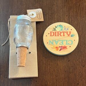 Personalized Stopper with a dishwasher magnet sign